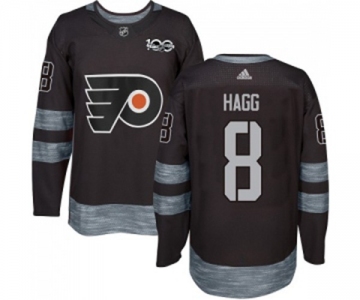 Adidas Philadelphia Flyers #8 Robert Hagg Authentic Black 1917-2017 100th Anniversary NHL Jersey