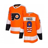 Adidas Philadelphia Flyers #8 Robert Hagg Authentic Orange USA Flag Fashion NHL Jersey