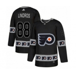 Adidas Philadelphia Flyers #88 Eric Lindros Authentic Black Team Logo Fashion NHL Jersey