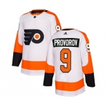 Adidas Philadelphia Flyers #9 Ivan Provorov Authentic White Away NHL Jersey