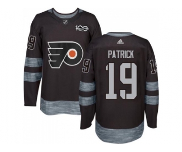 Men Adidas Philadelphia Flyers #19 Nolan Patrick Black 1917-2017 100th Anniversary Stitched NHL Jersey