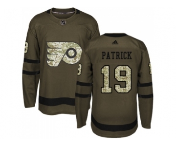 Men Adidas Philadelphia Flyers #19 Nolan Patrick Green Salute to Service Stitched NHL Jersey