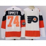 Men Philadelphia Flyers #74 Owen Tippett White 2023 2024 Stadium Series Stitched Jersey