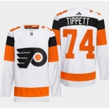 Men Philadelphia Flyers #74 Owen Tippett White 2024 Stadium Series Stitched JerseyS