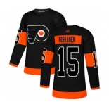 Men's Flyers #15 Matt Niskanen Black Alternate Authentic Stitched Hockey Jersey