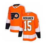 Men's Flyers #15 Matt Niskanen Orange Home Authentic Stitched Hockey Jersey