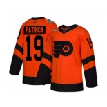 Men's Flyers #19 Nolan Patrick Orange 2019 Stadium Series Stitched Hockey Jersey