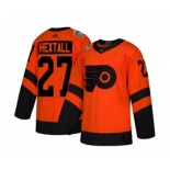 Men's Flyers #27 Ron Hextall Orange 2019 Stadium Series Stitched Hockey Jersey