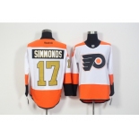 Men's Philadelphia Flyers #17 Wayne Simmonds White 3rd Stitched NHL Jersey