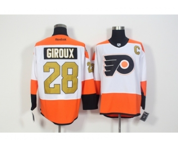 Men's Philadelphia Flyers #28 Claude Giroux White 3rd Stitched NHL Jersey