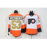 Men's Philadelphia Flyers #53 Shayne Gostisbehere White 3rd Stitched NHL Jersey