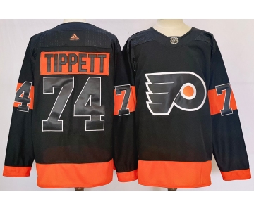 Men's Philadelphia Flyers #74 Owen Tippett Black Alternate Authentic Jersey