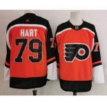 Men's Philadelphia Flyers #79 Carter Hart Orange Adidas 2020-21 Stitched NHL Jersey