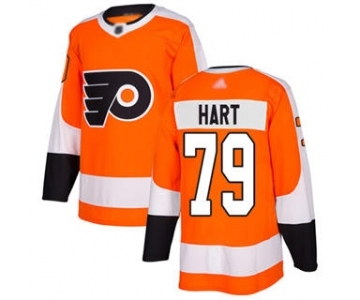 Men's Philadelphia Flyers #79 Carter Hart Orange Home Stitched Hockey Jersey