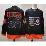 Men's Philadelphia Flyers #88 Eric Lindros Black Adidas 2020-21 Stitched NHL Jersey