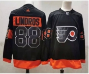 Men's Philadelphia Flyers #88 Eric Lindros Black Adidas 2020-21 Stitched NHL Jersey