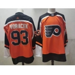 Men's Philadelphia Flyers #93 Jakub Voracek Orange Adidas 2020-21 Stitched NHL Jersey