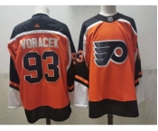 Men's Philadelphia Flyers #93 Jakub Voracek Orange Adidas 2020-21 Stitched NHL Jersey