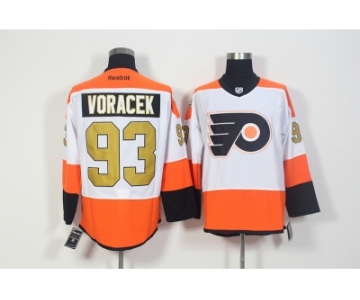 Men's Philadelphia Flyers #93 Jakub Voracek White 3rd Stitched NHL Jersey