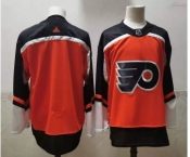 Men's Philadelphia Flyers Blank Orange With Black Name Adidas 2020-21 Stitched NHL Jersey