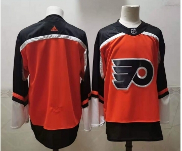 Men's Philadelphia Flyers Blank Orange With Black Name Adidas 2020-21 Stitched NHL Jersey