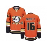 Men's Reebok Anaheim Ducks #16 Ryan Garbutt Premier Orange Third NHL Jersey