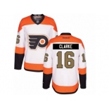 Men's Reebok Philadelphia Flyers #16 Bobby Clarke Authentic White 3rd NHL Jersey