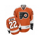 Men's Reebok Philadelphia Flyers #22 Dale Weise Authentic Orange Home NHL Jersey