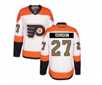 Men's Reebok Philadelphia Flyers #27 Boyd Gordon Authentic White 3rd NHL Jersey