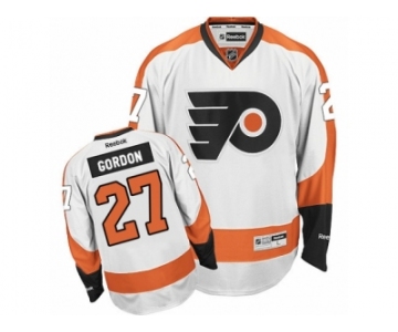 Men's Reebok Philadelphia Flyers #27 Boyd Gordon Authentic White Away NHL Jersey