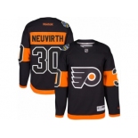 Men's Reebok Philadelphia Flyers #30 Michal Neuvirth Authentic Black 2017 Stadium Series NHL Jersey