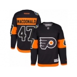 Men's Reebok Philadelphia Flyers #47 Andrew MacDonald Authentic Black 2017 Stadium Series NHL Jersey