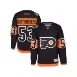 Men's Reebok Philadelphia Flyers #53 Shayne Gostisbehere Black 2017 Stadium Series Stitched NHL Jersey