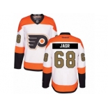 Men's Reebok Philadelphia Flyers #68 Jaromir Jagr Authentic White 3rd NHL Jersey