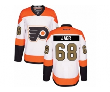 Men's Reebok Philadelphia Flyers #68 Jaromir Jagr Authentic White 3rd NHL Jersey