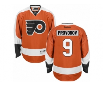 Men's Reebok Philadelphia Flyers #9 Ivan Provorov Authentic Orange Home NHL Jersey