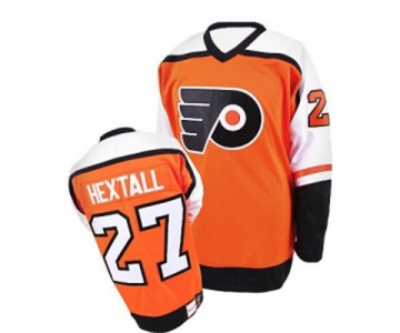 Mitchell and Ness Philadelphia Flyers #27 Ron Hextall Authentic Orange Throwback NHL Jersey