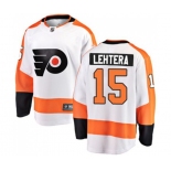 Philadelphia Flyers #15 Jori Lehtera Fanatics Branded White Away Breakaway NHL Jersey