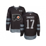 Philadelphia Flyers #17 Wayne Simmonds Black 1917-2017 100th Anniversary Stitched NHL Jersey