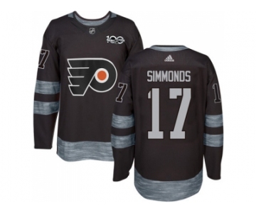 Philadelphia Flyers #17 Wayne Simmonds Black 1917-2017 100th Anniversary Stitched NHL Jersey