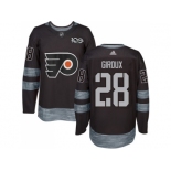 Philadelphia Flyers #28 Claude Giroux Black 1917-2017 100th Anniversary Stitched NHL Jersey