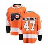 Philadelphia Flyers #47 Andrew MacDonald Fanatics Branded Orange Home Breakaway NHL Jersey