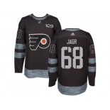 Philadelphia Flyers #68 Jaromir Jagr Black 1917-2017 100th Anniversary Stitched NHL Jersey