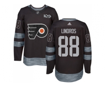 Philadelphia Flyers #88 Eric Lindros Black 1917-2017 100th Anniversary Stitched NHL Jersey