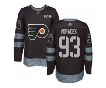 Philadelphia Flyers #93 Jakub Voracek Black 1917-2017 100th Anniversary Stitched NHL Jersey