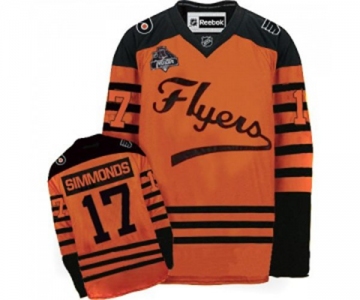 Reebok Philadelphia Flyers #17 Wayne Simmonds Authentic Orange 2012 Winter Classic NHL Jersey