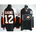 nhl jerseys philadelphia flyers 12 gagne black