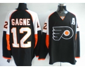 nhl jerseys philadelphia flyers 12 gagne black