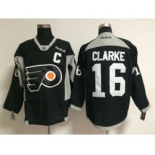 nhl jerseys philadelphia flyers #16 clarke black[patch C]