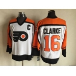 nhl jerseys philadelphia flyers #16 clarke white[patch C][m&n]